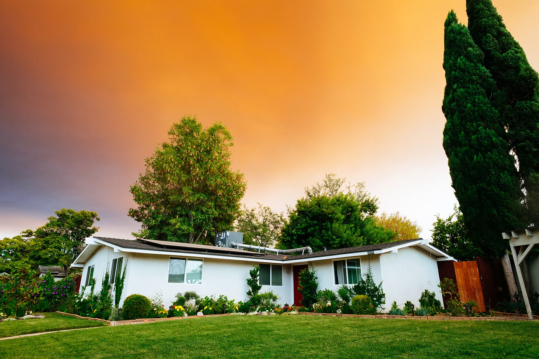 Family house with garden