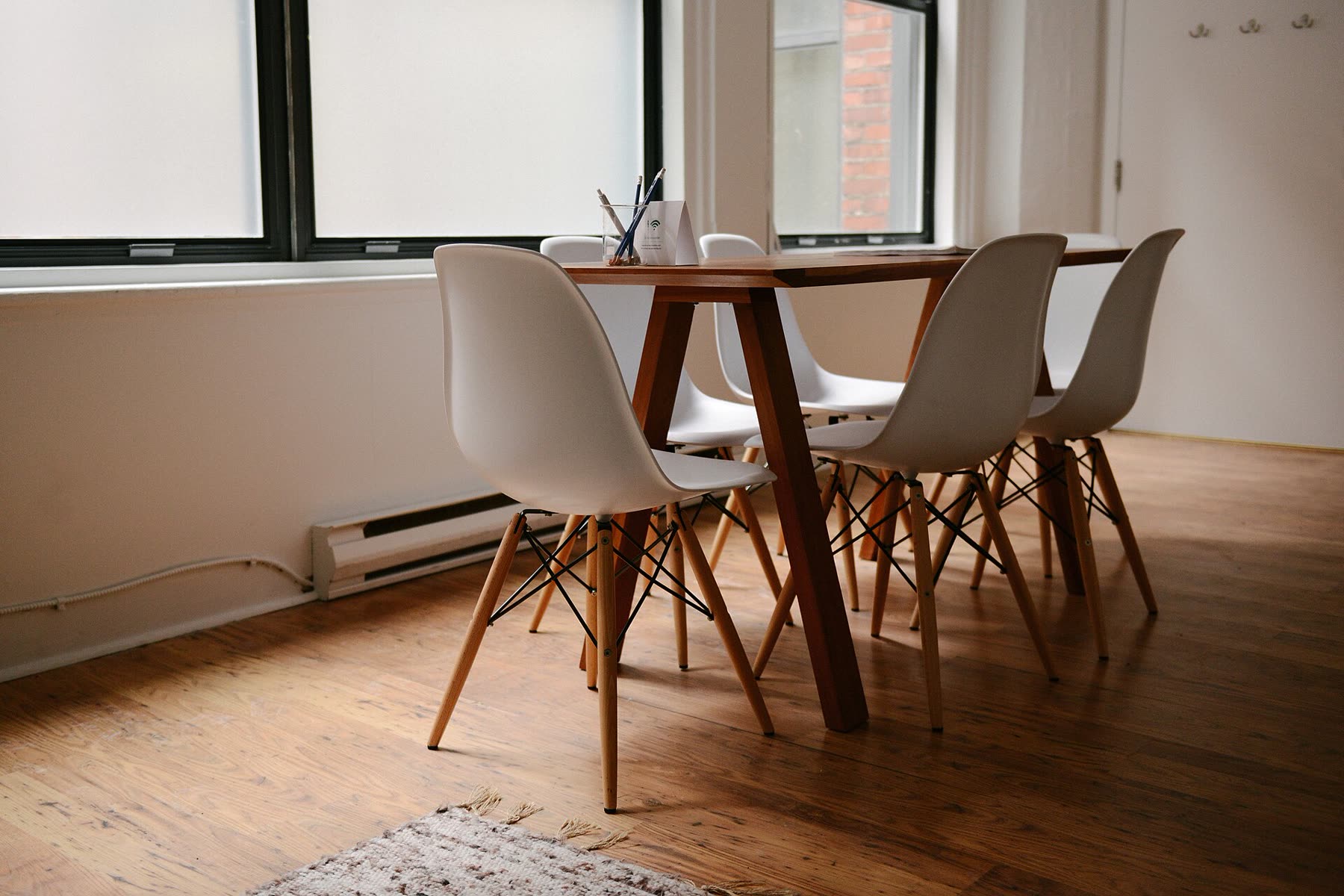Office floor with river view